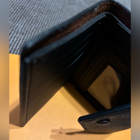 Brown checkered trifold blocking wallet multi card holder organizer - NEW! - Picture 6 of 7